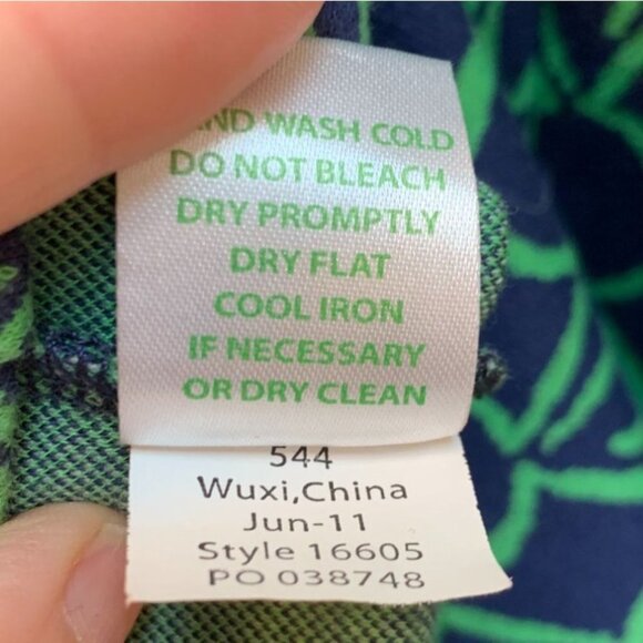 Lilly Pulitzer XS Sheath Dress "Evie" Engagement Rings Print Green Blue - Picture 8 of 9